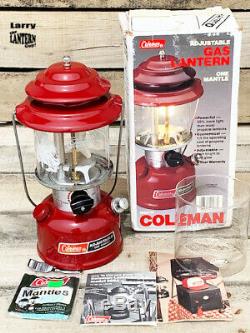 Coleman 286A Vintage Single Mantle Lantern 12/1988 Super Nice Survivor
