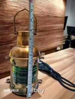 10Lamp Brass Nautical Ship Electric Lantern Antique Maritime Boat Light Vintage