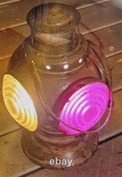 14 Antique Armspear 28A Railroad Lamp Lantern Electrified