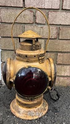 14 Antique Armspear 28A Railroad Lamp Lantern Electrified