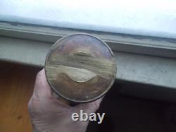 1880s ORIGINAL BRASS HURRICANE SKATER'S LANTERN WITH BRASS HANGER CHAIN NICE