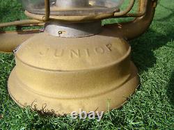 1900 Vintage Dietz Junior Cold Blast Brass Lantern USA Lighting Collectible