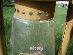 1900 Vintage Dietz Junior Cold Blast Brass Lantern USA Lighting Collectible