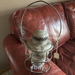 1930s-40s ANTIQUE VINTAGE HIRAM PIPER RAILROAD LANTERN CPR WITH ORIGINAL GLOBE