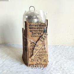 1930s Vintage The Genuine Dietz Kerosene Brass Lantern Original Box Label LN24