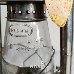 1930s Vintage The Genuine Dietz Kerosene Brass Lantern Original Box Label LN24