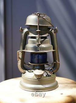 1939 1942s Antique FEUERHAND Lantern Feuerhand 176LU Blue squirt (blue paint)