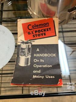 1947 Coleman 530 G. I. Pocket Stove Vintage Camping Looks NEW OLD STOCK