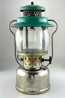 1948 Coleman Lamp Lantern 237 Empire Green Sunshine of Night Canada As Is U687