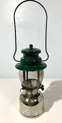 1949 Green Coleman Pyrex Vintage Rare Lantern 242B Globe Nickel with Canister