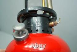 1953 Coleman Red 200A Black Band Lantern 4-53 Vintage Lantern Nice Condition