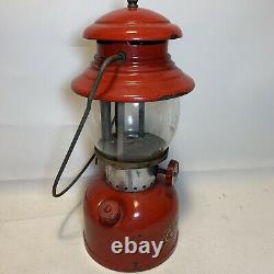 1958 Red Coleman 200A Single Mantle Gas Lantern 4/58