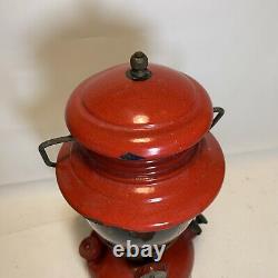 1958 Red Coleman 200A Single Mantle Gas Lantern 4/58