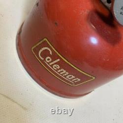 1958 Red Coleman 200A Single Mantle Gas Lantern 4/58