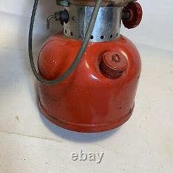 1958 Red Coleman 200A Single Mantle Gas Lantern 4/58