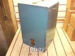 1960s Vintage Sears Coleman Blue Lantern Case with Plastic Liners