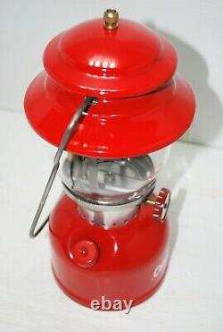 1963 Vintage Red Coleman 200A Lantern 3-63 Date Code 200A Single Mantle Lantern