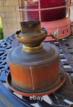 19 Antique Anchor Brass Ship Oil Lantern Nautical Boat Light Navy Maritime Rare