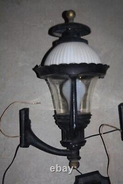 1 Vintage Hadco Yorktowne Porch Sconce Electric Gas Light Style Lantern