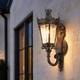 21 Vintage Outdoor Porch Wall Light Antique Crown Sconce Glass Lantern Fixture