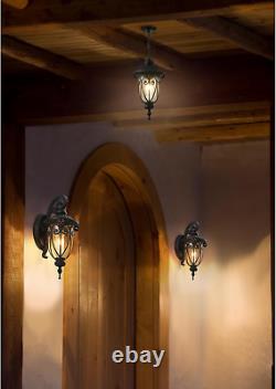 23 Inch Large Porch Light Outdoor Wall Lights for Patio, Antique Bronze Exterior