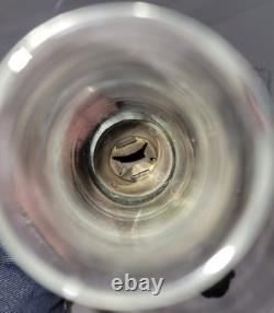 2 Antique Brass Candle Lanterns Railroad Car Wall Sconces with Pyrex Chimneys