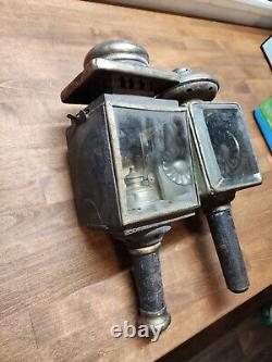 2 Antique of 1800s Coach Or Buggy Lanterns One Marked MB Co Ny 1883