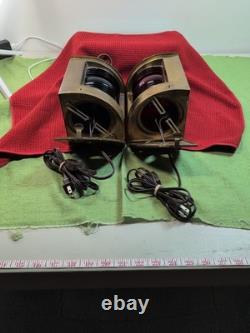 2 Vintage Brass Ships Light Red/Green Nautical Electric Lantern Maritime