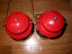 2 Vintage Coleman 200 Lanterns very nice