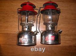 2 Vintage Coleman 200 Lanterns very nice