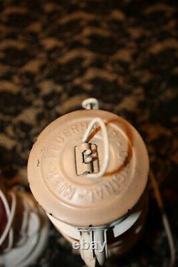 2 white Vint. Nier FeuerHand original 275 Baby Kereosene Lantern West Germany