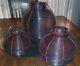 3 Authentic Chinese Nesting Wire Lanterns Qing Dynasty Vintage