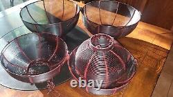 3 Authentic Chinese Nesting Wire Lanterns Qing Dynasty Vintage