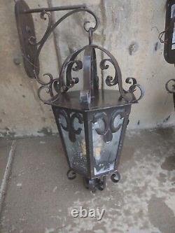 4 Handmade antique decorative metal lanterns