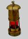 4 Unit Lamp Antique Vintage Style Brass Miner Lamp Glass Nautical Ship Lantern