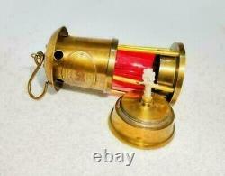 4 Unit Lamp Antique Vintage Style Brass Miner Lamp Glass Nautical Ship Lantern