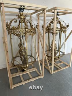 4ft Tall, Pair Of, French liberty Antique Lanterns (x8 Available)