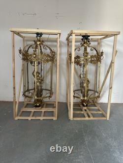 4ft Tall, Pair Of, French liberty Antique Lanterns (x8 Available)