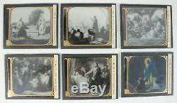 63 Magic Lantern Slides The Story of Christ Glass Projection Vintage Antique