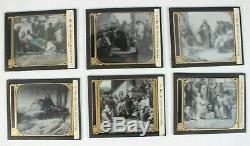 63 Magic Lantern Slides The Story of Christ Glass Projection Vintage Antique