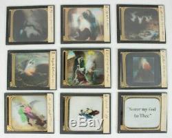 63 Magic Lantern Slides The Story of Christ Glass Projection Vintage Antique