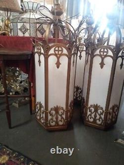 7 Vintage Church Lantern Chandelier Lamp Working