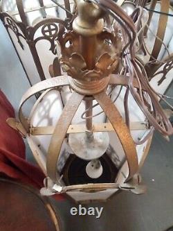 7 Vintage Church Lantern Chandelier Lamp Working