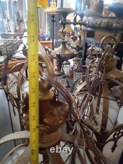 7 Vintage Church Lantern Chandelier Lamp Working