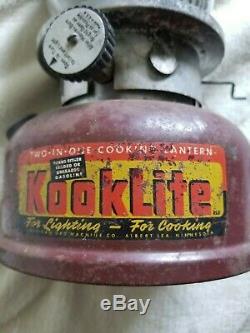 AGM KookLite Lantern Kamplite Globe Vintage Red Camping