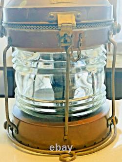 ANCHOR A1931 Authentic Antique Mariner Lantern WORKS! Excellent, Heavy, Genuine