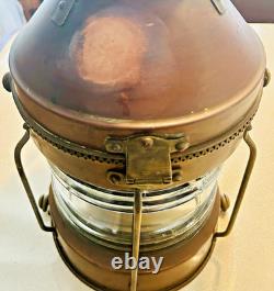 ANCHOR A1931 Authentic Antique Mariner Lantern WORKS! Excellent, Heavy, Genuine