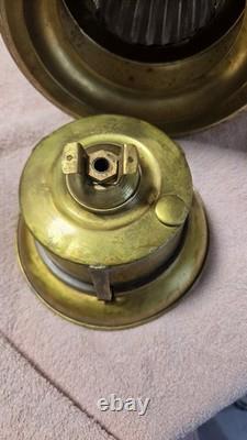 ANTIQUE 15in. Heavy Brass, Masthead, Nautical SHIP LANTERN! (Nice)