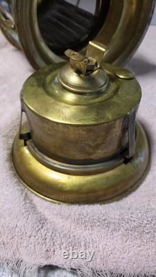 ANTIQUE 15in. Heavy Brass, Masthead, Nautical SHIP LANTERN! (Nice)