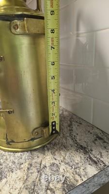 ANTIQUE 15in. Heavy Brass, Masthead, Nautical SHIP LANTERN! (Nice)